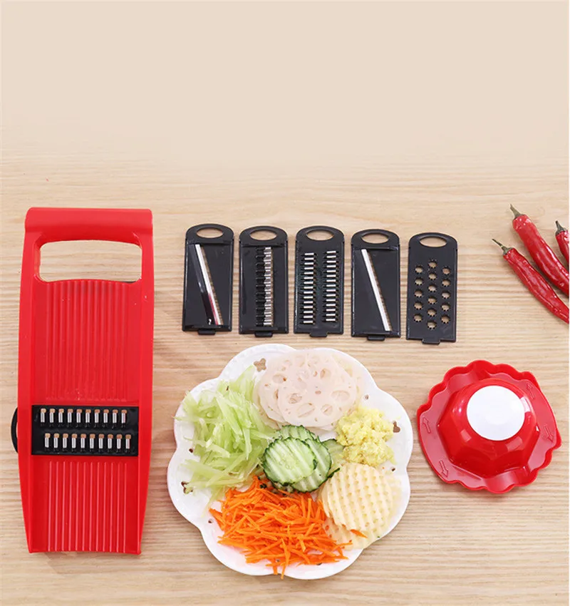 High Quality 6 In 1 Peeler Grater Vegetables Cutter Tools with Blade Carrot Onion Vegetable Slicer Kitchen Accessories | Дом и сад