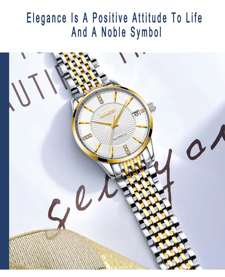 New Fashion Women Mechanical Watch Skeleton Design Top Brand Luxury Waterproof Female Automatic Clock Montre Femme G-79