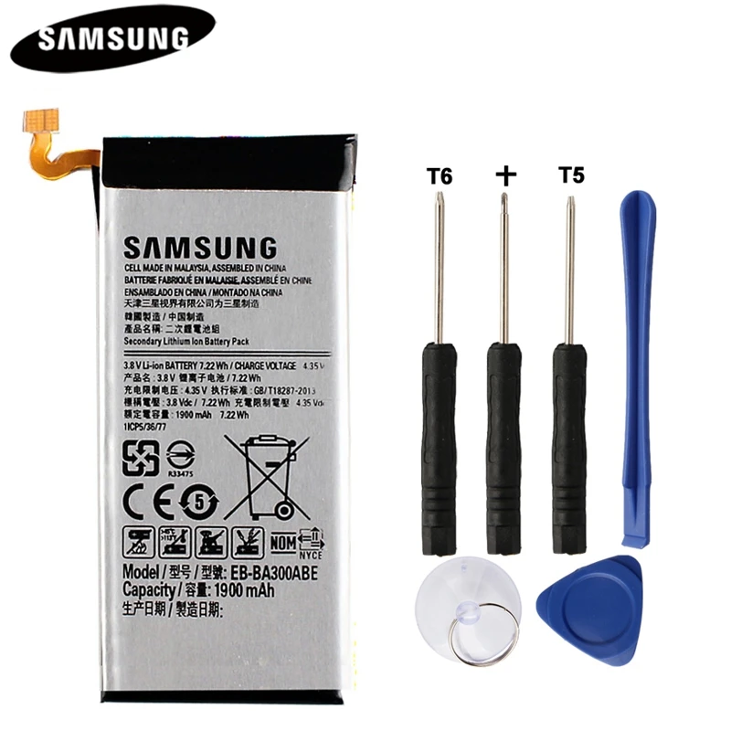 SAMSUNG оригинальный аккумулятор EB BA300ABE для GALAXY A3 2015 A300X A300 A300F A300FU A300G A300H A300M A3000 A3009 1900