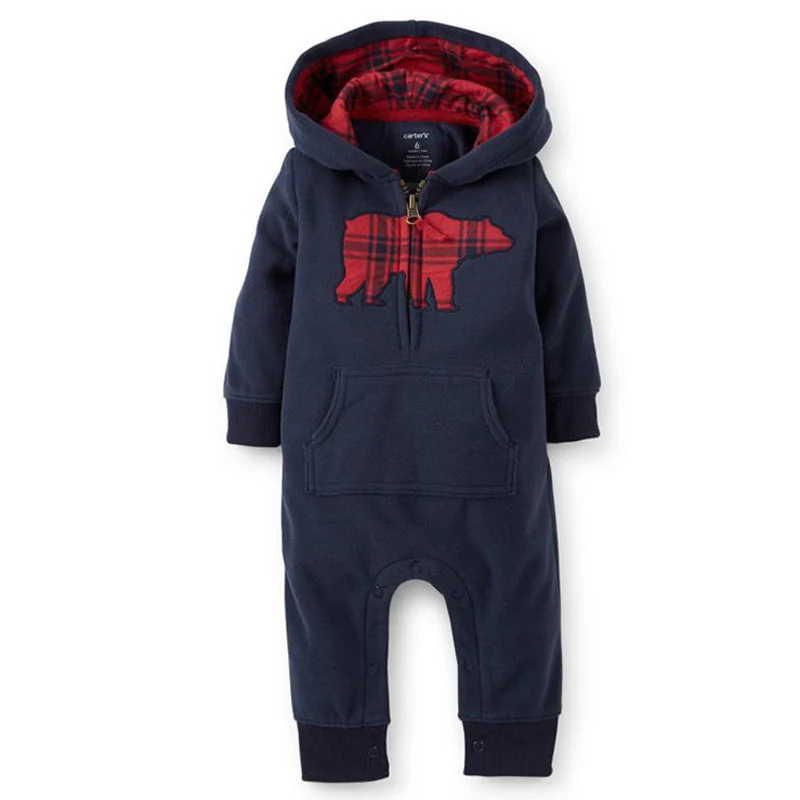 Baby Rompers 2016 Fashion Brand Ropa De Bebe Long Sleeve Hooded Cotton Costume Spring Autumn Romper Newborn Clothes | Детская одежда и