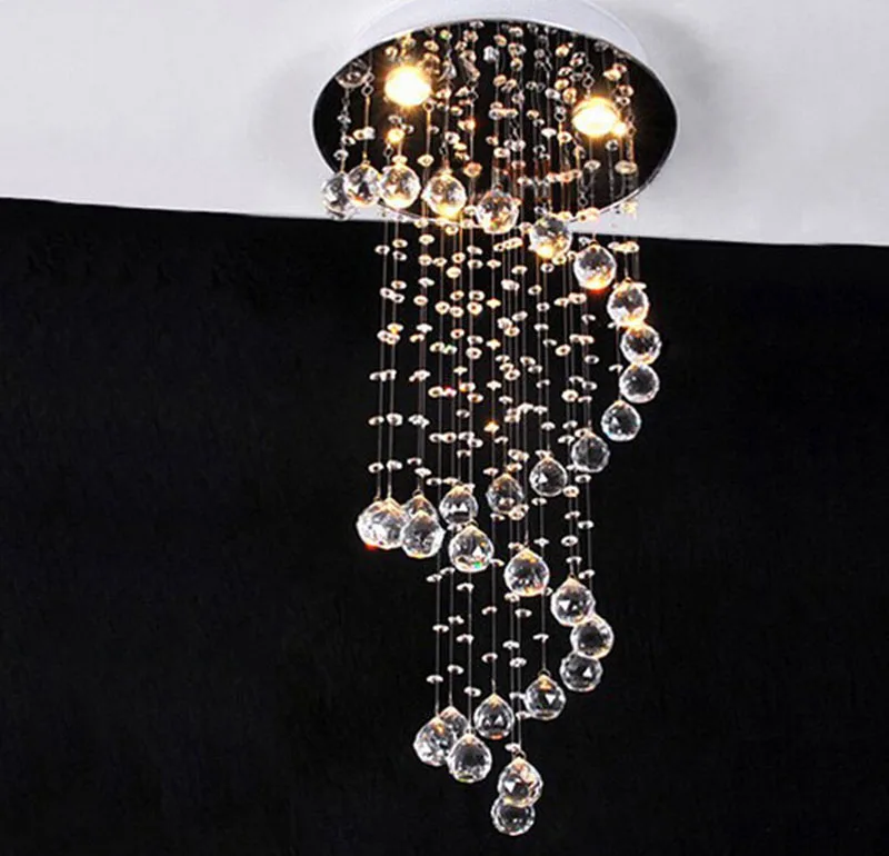 Подвесная леска спиральная Люстра для ресторана двойная лестница длинный