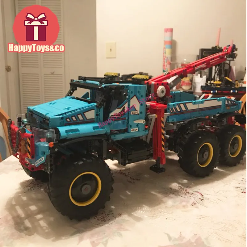 Legoing Technic Series 42070 1912Pcs All Terrain 6X6 Remote Control Truck toys For Children Gift 20056 Building Blocks Set | Игрушки и