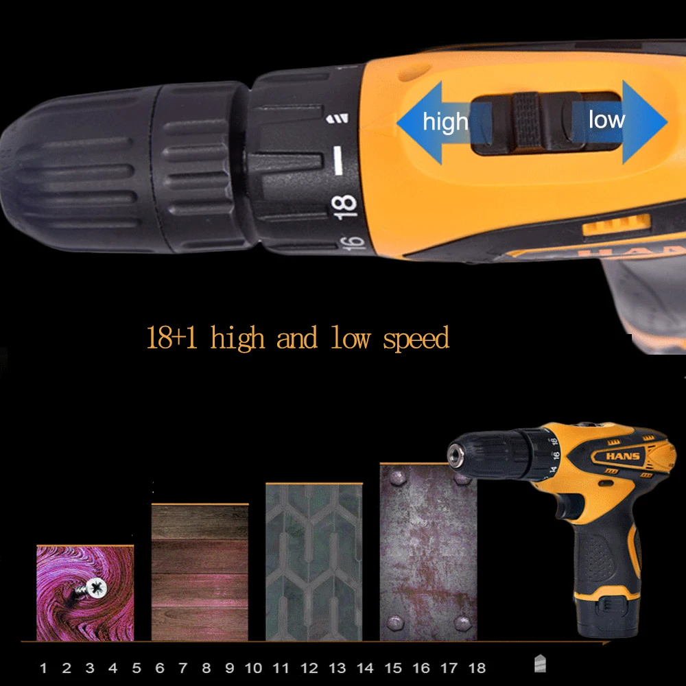 12V шуруповерт аккумуляторный перфоратор дрель электроинструмент cordless шуруповёрт дрель шуруповерт шуруповерты с 2 аккумуляторами перфоратор электрический ударный электроинструменты electric drill cordless drill