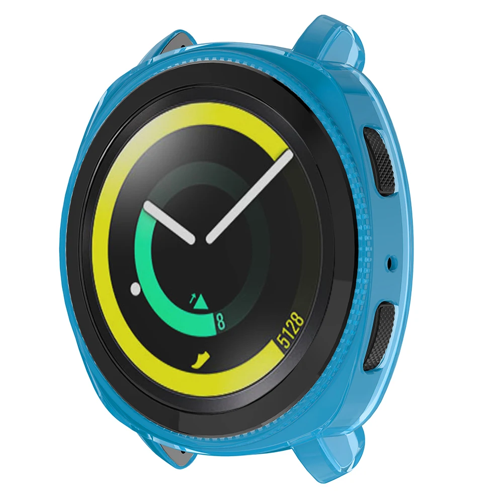 OSRUI силиконовые часы прозрачные чехол для samsung gear Sport band frame защита ремня Замена