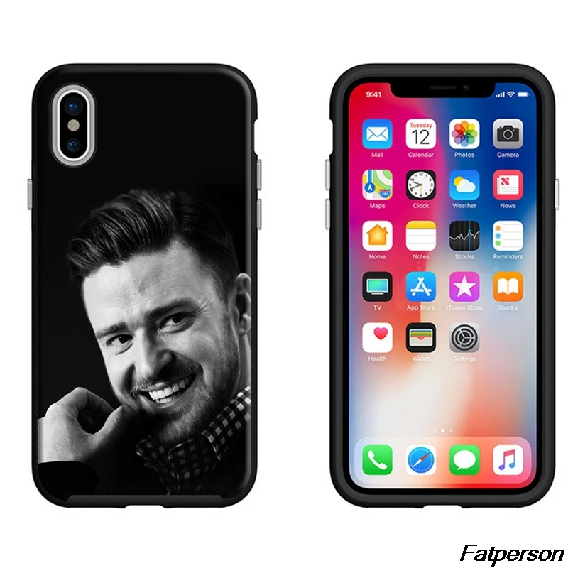 Джастин Тимберлейк черный мягкий Силиконовый ТПУ чехол для телефона Apple iPhone 8 8plus 7