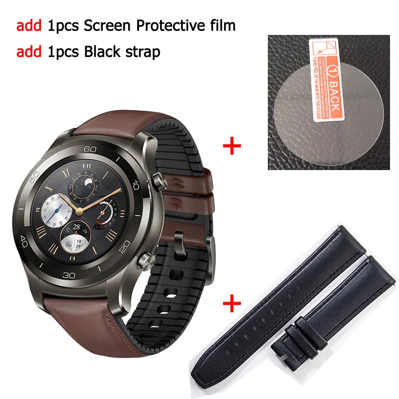 add film n black Зарядное устройство для часов HUAWEI Watch 2 Pro Smart Watch Поддержка LTE 4G Телефонный Звонок трекер-сна для сердечного ритма eSIM для iOS и Android IP68 Водонепроницаемый NFC gps - Цвет: add film n black