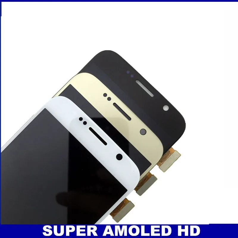 Супер AMOLED ЖК дисплей для samsung Galaxy S6 G920 G9200 G920F G920A G920I с кодирующий преобразователь