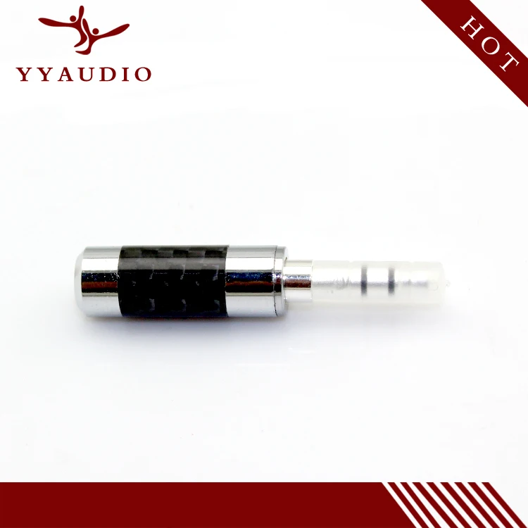 YYAUDIO Бесплатная доставка 5 шт./лот родиевое углеродное волокно 3 мм разъем для