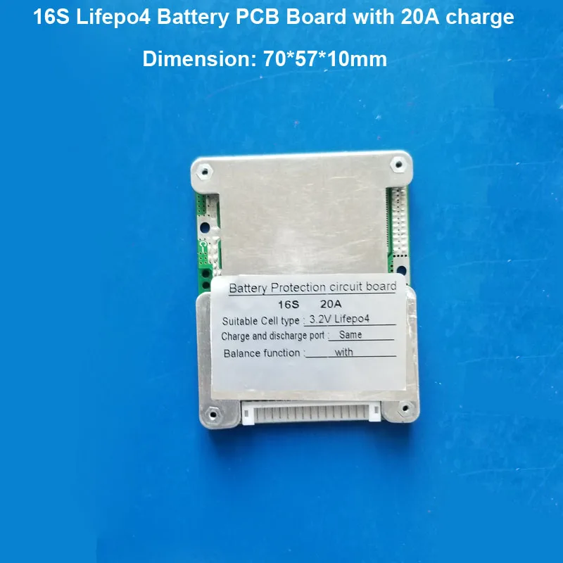 16S 48V Lifepo4 батарея PCB или 67 2 V литий ионный аккумулятор 60V BMS с 20A 30A постоянным током и