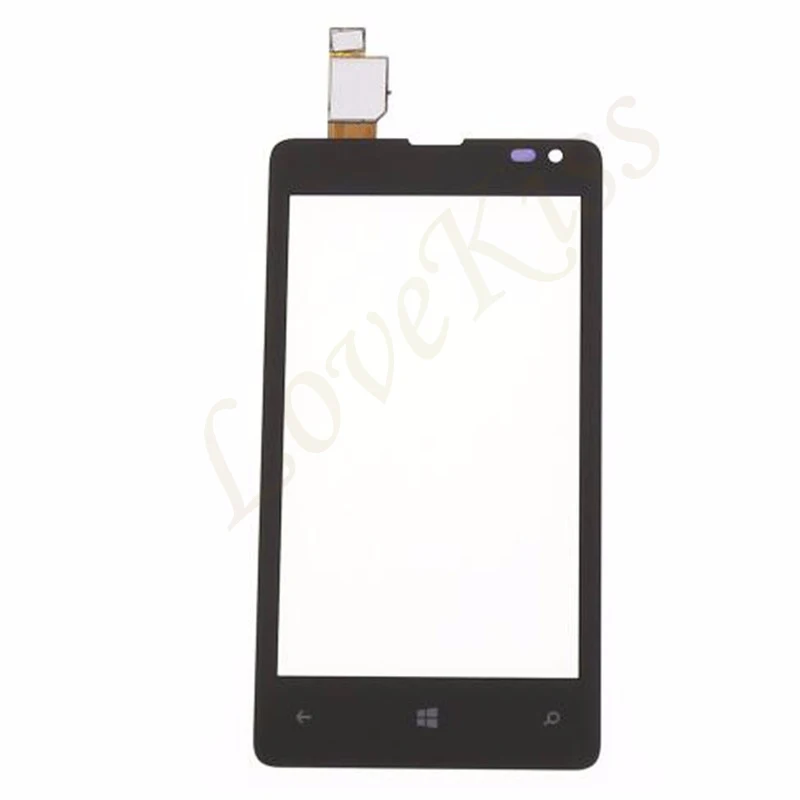 Сенсорный экран дигитайзер панель для Nokia Microsoft Lumia 435 532 N435 N532 внешнее стекло
