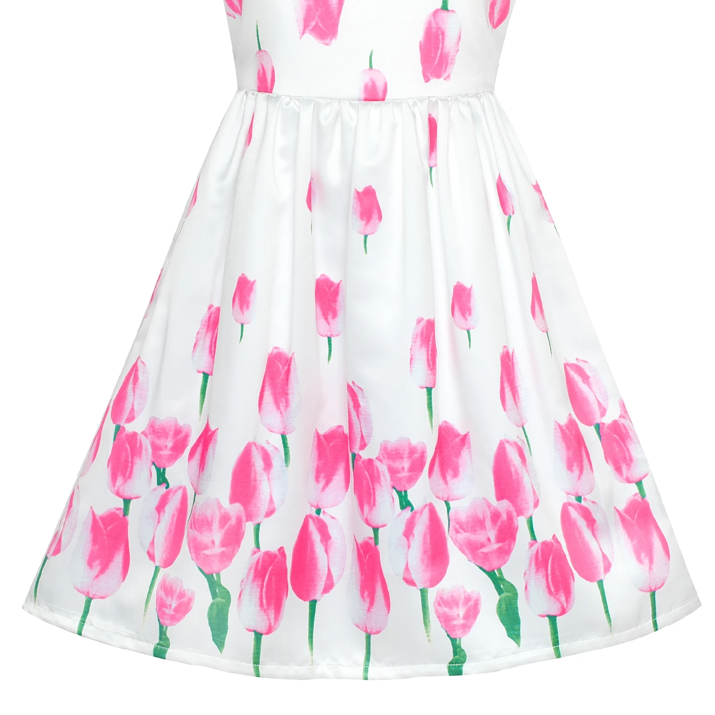 Sunny Fashion платья для девочек платье Тюльпан Цветок Вечеринка Sundress 2020 Лето