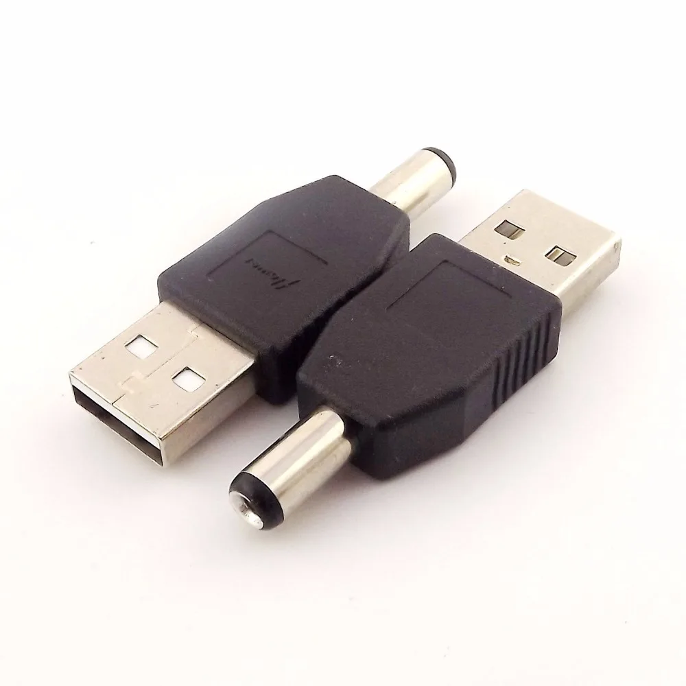 10 шт. USB 2 0 Тип A штекер до 5 мм x 1 В постоянного тока адаптер соединитель|male power