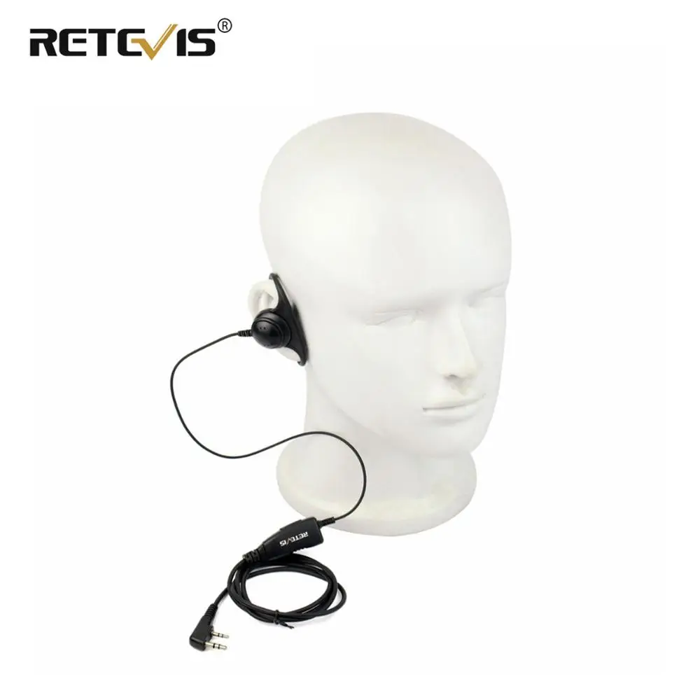 D образный Мягкий ушной крючок для наушников 2 контактный PTT Mic гарнитура Kenwood Baofeng