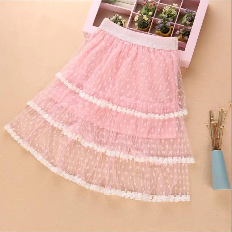 Милые детские платья в горошек с длинными Тюлевая юбка элегантные