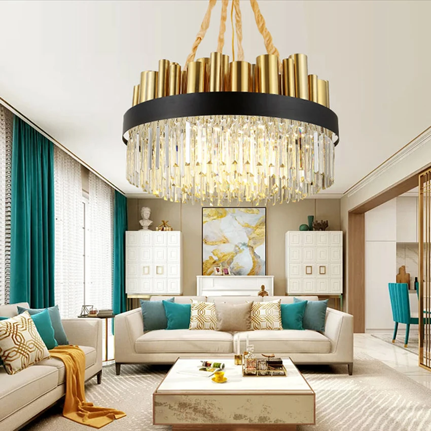 Lustre Crystal Morden Chandelier Lighting Fixture Luxury for Living Room Dining Lounge Hanging Lamp Led light luminaire | Лампы и