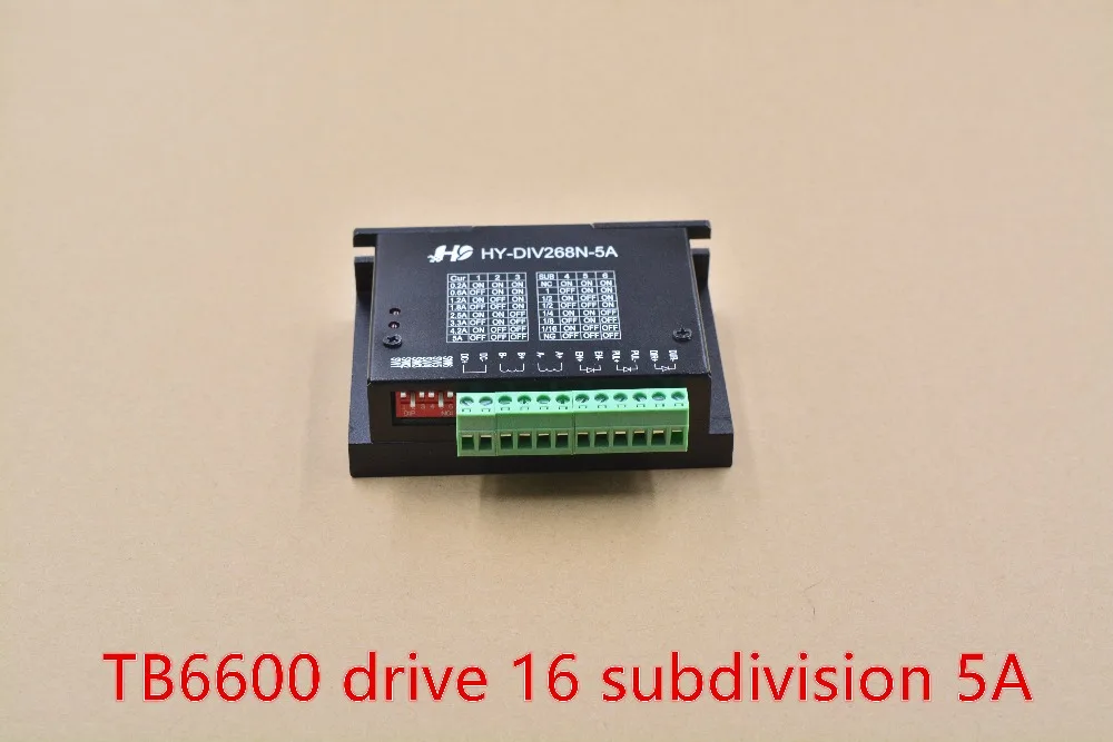 Одиночный вал CNC гравировальный станок шаговый двигатель TB6600 привод 5А HY-DIV268N-5A 1 шт.
