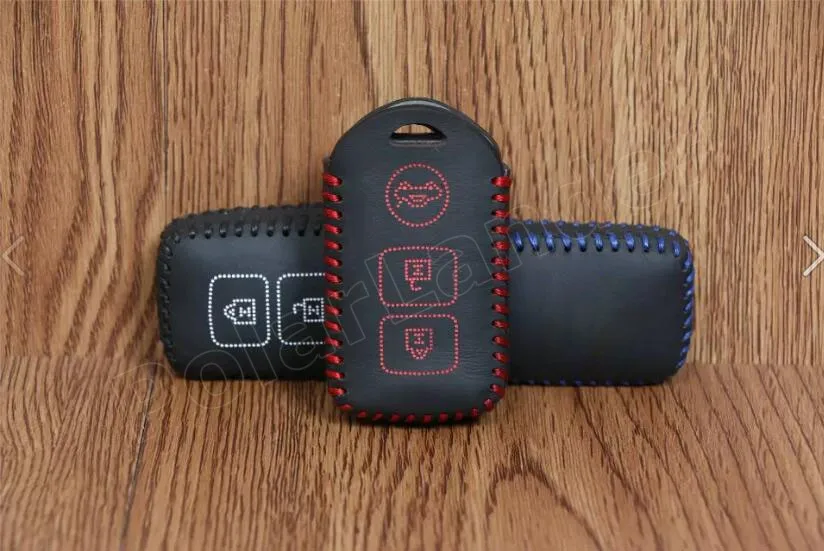 

Only Red great quality sewing hand leather car key case cover fit for TOYOTA Camry