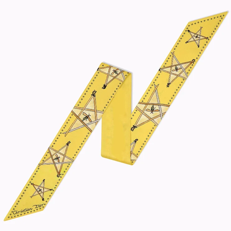 Женский шейный платок с принтом в виде животных новый стиль маленькая лента для