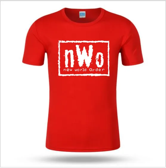68pk Мужская WCW борьбы NWO новый мир чернил Вольфпак черная футболка мужские