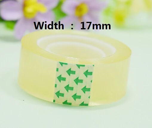 

[4Y4A] 48pcs/lot Sellotape Clear Sticky Tape Transparent Sealing Packaging Tape Office School Stationery DIY Tool for Gift