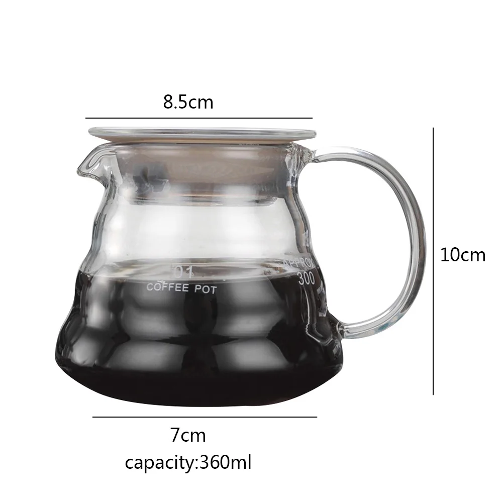 Горячий Pour над диапазоном кофе сервер Carafe капельного чайник Brewer Barista Percolator