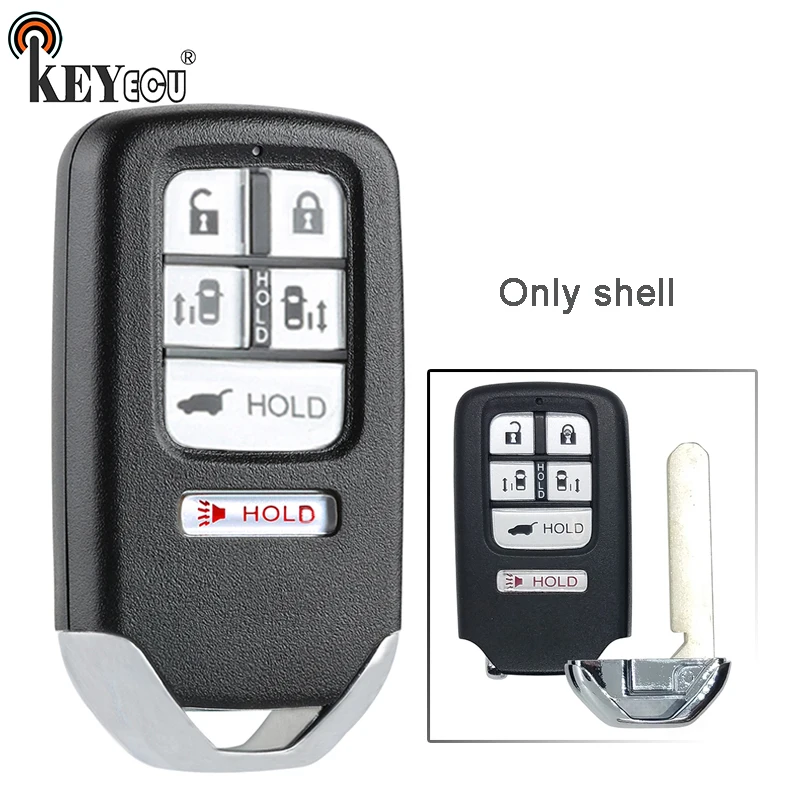 KEYECU 10x для Honda Odyssey Замена рынка США удаленный корпус ключа Fob 5+ 1 6 Кнопка FCC: KR5V1X