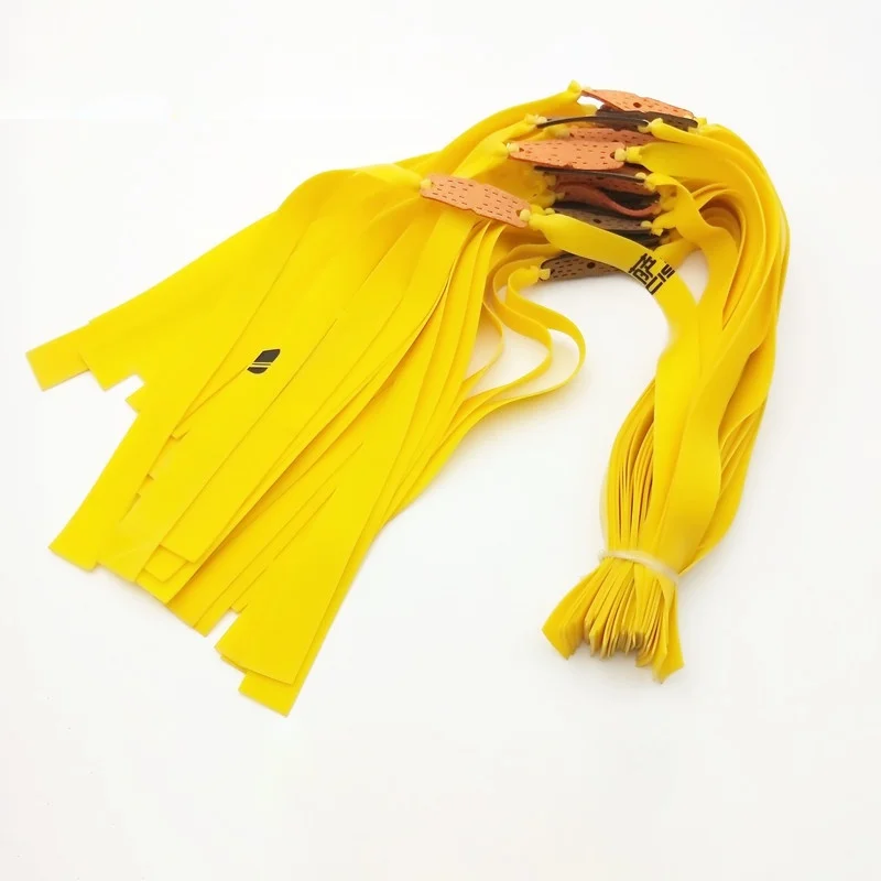 Stainless steel slingshot soft and comfortable wear-resistant super-fiber flat rubber band outdoor tools | Спорт и развлечения