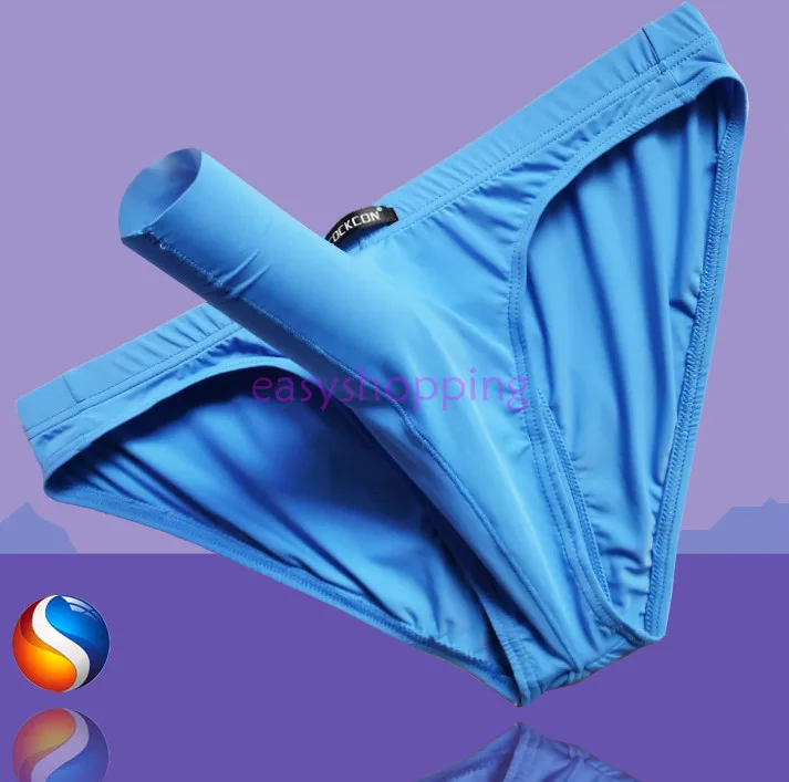 Мужское нижнее белье для пениса с отверстием спереди и сзади шелковистое бикини