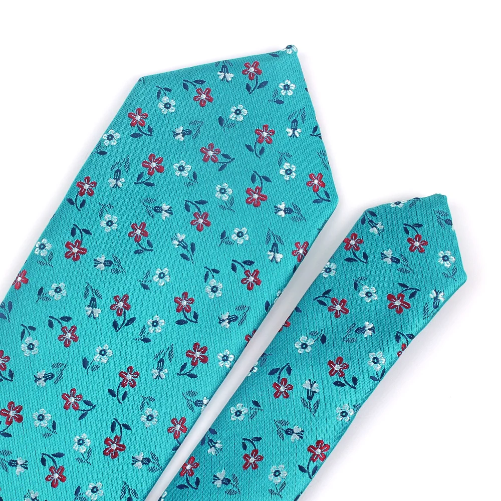 

Jacquard Floral Tie For Men Polyester Plaid Neck Tie for Wedding Business Suits Paisley Ties Slim Men Nicktie Adult Gravatas
