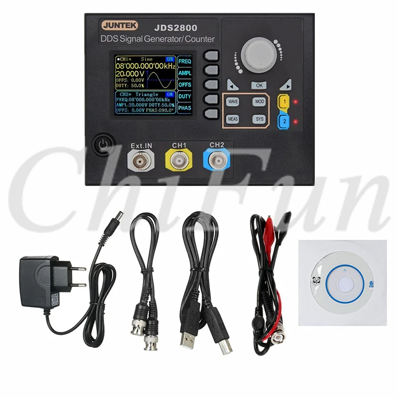 JDS2800 60MHZ генератор сигналов цифровой контроль двухканальный DDS функция Частотный