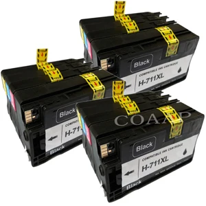 12PK -- 3BK 3C 3M 3Y Совместимый CZ133A CZ130A CZ131A CZ132A чернильные картриджи для hp 711 DesignJet T520 T120 принтеры для hp 711 711XL - Цвет: 12PK -- 3BK 3C 3M 3Y