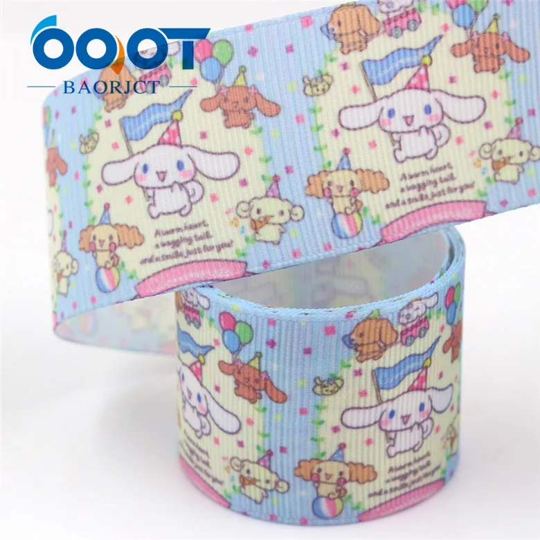 I-19423-1059 OOOT BAORJCT I-19423-1054, 1-1/", 10 ярдов мультфильм Термотрансферная печатная корсажная лента, Бант колпачок DIY аксессуары украшения - Цвет: I-19423-1059