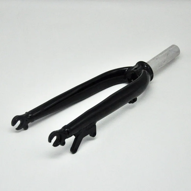 aluminum alloy black MEROCA YASITE, 20 дюймов, передняя вилка для велосипеда, вилка из высокоуглеродистой стали, дисковый тормоз, без зуба, открытый файл, 100 мм, алюминиевый сплав - Цвет: aluminum alloy black