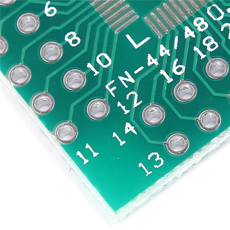 10pcs 25.7*25.2mm QFN48 To DIP48 QFN44 0.5mm QFP48 QFP44 PQFP Pinboaard Adapter Plate PCB Electronic Circuirt Board | Электронные