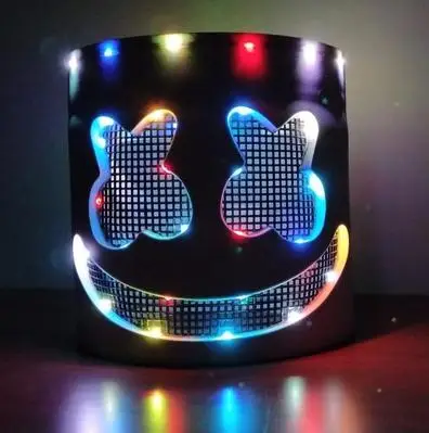 9 Закрученный сахар Dj Marshmello световой светодиодный маска шлем Косплэй опора для ночного клуба Электрический слог сто DJ Бар вечерние Rave оборудования - Цвет: 9