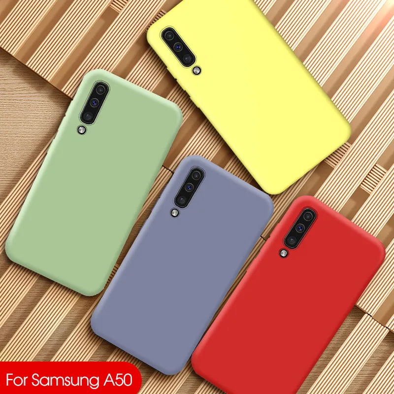 Жидкий силиконовый чехол для Samsung Galaxy S10 Plus M40 A70 A60 A50 A40 A30 A20 S10e Мягкий ТПУ на 30 50 70 M 40