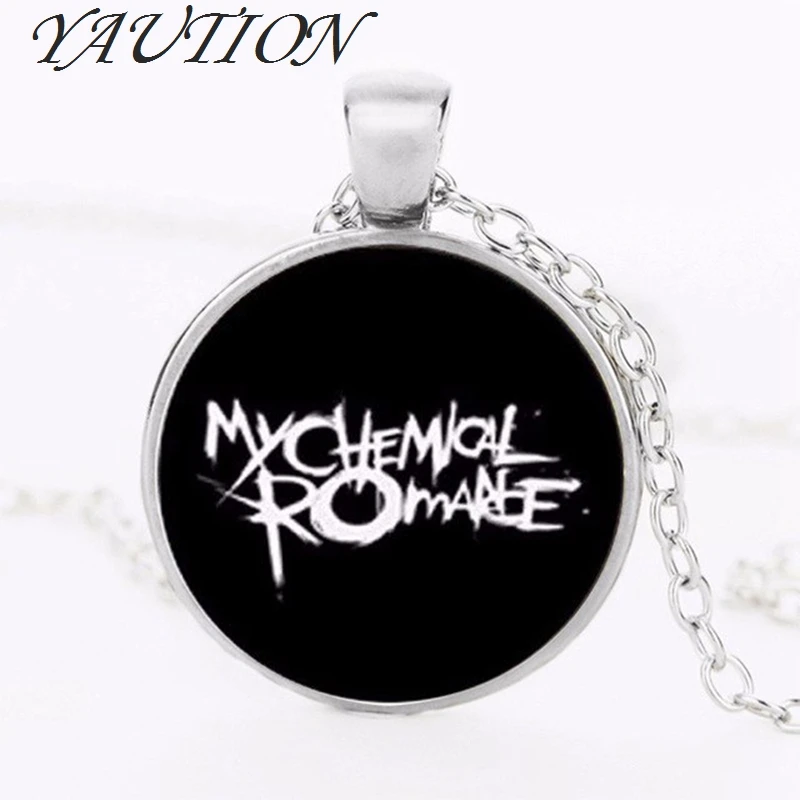 Yaution Новая мода стекло Цепочки и ожерелья образ рок группа My Chemical Romance Цинк