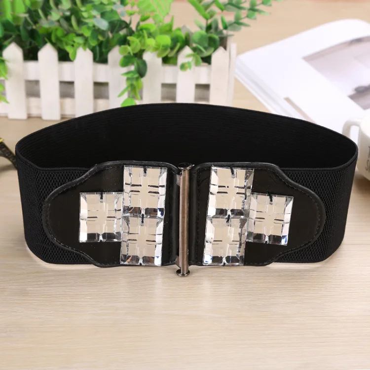 Новое поступление 2019 дизайнерские Роскошные эластичные ремни со стразами