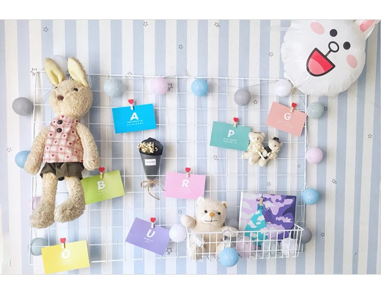 Luces LED Macaron хлопковый шар сказочные гирлянды на батарейках Рождественская