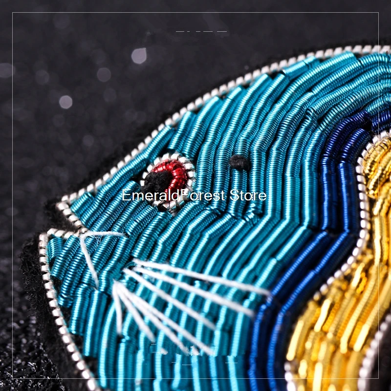 Французский дизайн изысканная креативная ручная вышивка популярная брошь с