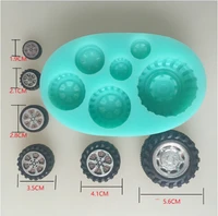 car wheel tires silicone flexible mold tire silicone resin mold jewelry mold fondant cake mold