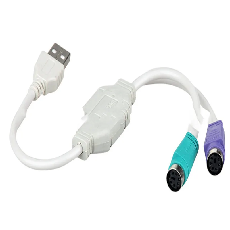 USB для PS2 Кабель-адаптер с круглой головкой мышь клавиатура Интерфейс конвертер