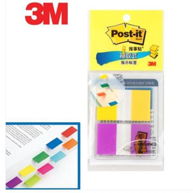 3 м Post-it 6 упаковок Лот индикация Этикетка 20*2 страниц в упаковке 2 цвета смешанные индексные этикетки классификация Примечания 680-2PK