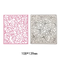 new rose flowers layers plate metal cutting dies stencil for diy scrapbooking photo album paper cards decorative crafts