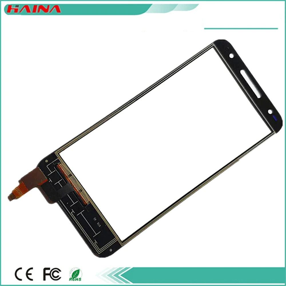 Стеклянный сенсорный экран с лентой черный для Alcatel U5 HD 5047D 5047I 5047U 5047Y OT5047 |