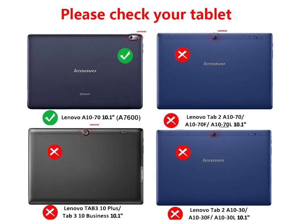 Чехол подставка из искусственной кожи для Lenovo tab чехол планшета A7600 с функцией
