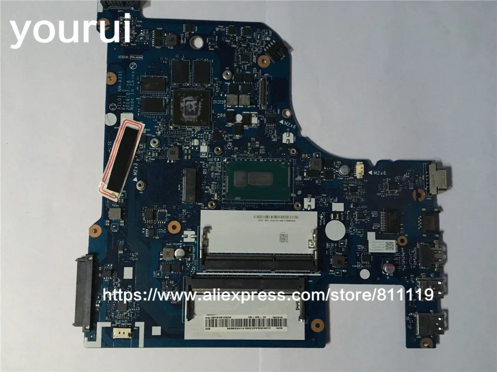 Yourui AILG1 NM A331 для Lenovo G70 80 материнской платы SR23W I7 5500U DDR3L 100% полностью протестирована