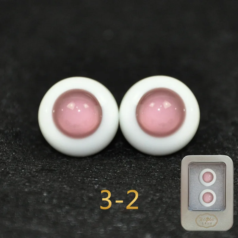 Красный Новое поступление BJD Eyeball Размер 1/3 высокое качество SD MSD светильник серый темно-зеленый красный фиолетовый дымчато-серые глаза 16 мм - Цвет: Красный