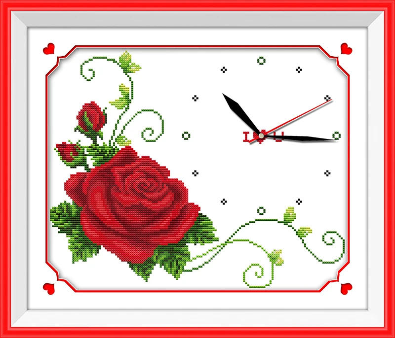 Набор для вышивки крестиком с надписью True love time | Дом и сад