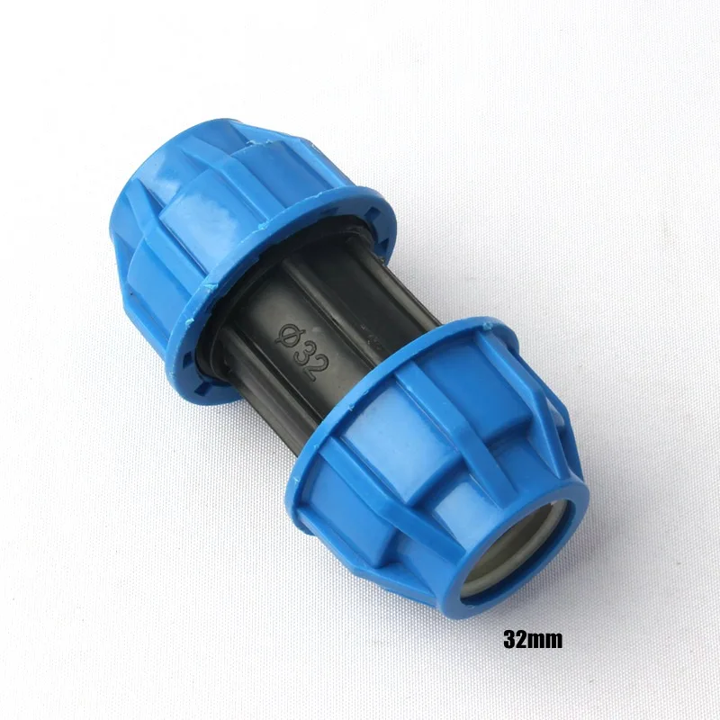 32mm Direct Joint 2 шт./лот 32 мм PE локоть тройник соединитель сельскохозяйственная система орошения фитинги садовые водопроводные трубы соединители жесткая трубка быстрое соединение - Цвет: 32mm Direct Joint